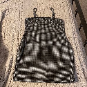 Black and White Hourstooth Dress